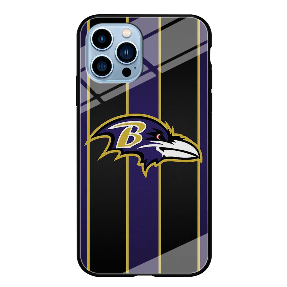 NFL Baltimore Ravens 001 iPhone 13 Pro Max Case-Phone Case-Tempered Glass Case-Altracase