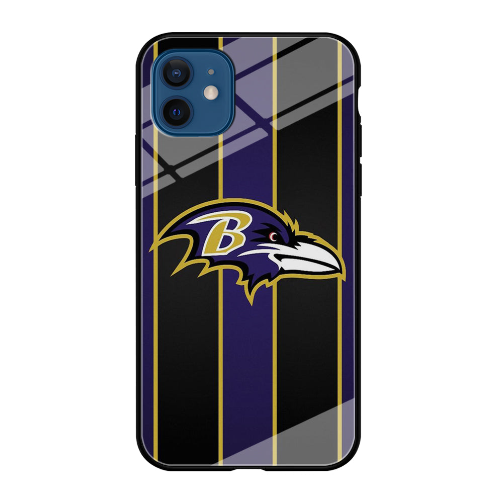 NFL Baltimore Ravens 001 iPhone 12 Case-Phone Case-Tempered Glass Case-Altracase
