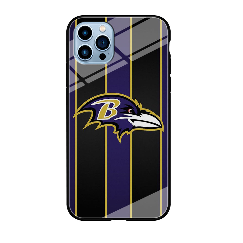 NFL Baltimore Ravens 001 iPhone 12 Pro Max Case-Phone Case-Tempered Glass Case-Altracase