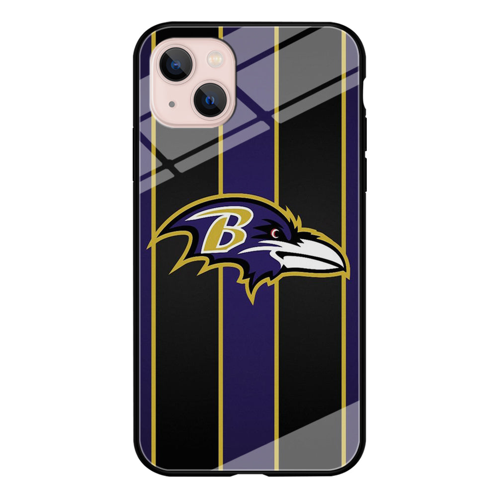 NFL Baltimore Ravens 001 iPhone 13 Mini Case-Phone Case-Tempered Glass Case-Altracase