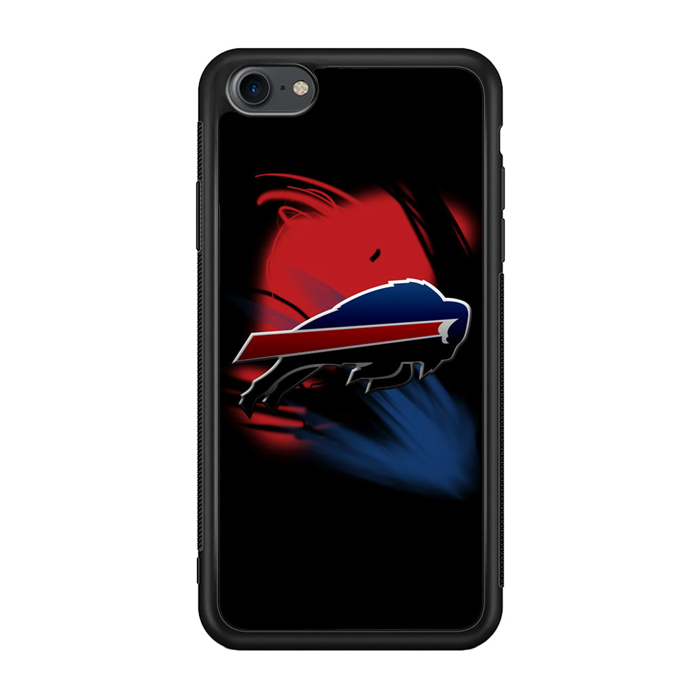 NFL Buffalo Bills 001 iPhone 7 Case-Phone Case-Rubber Black (2D Case)-Altracase