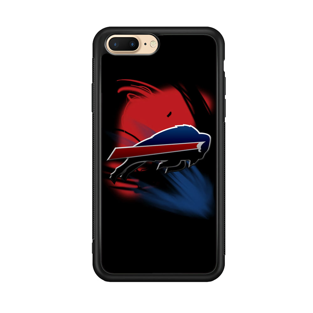 NFL Buffalo Bills 001 iPhone 8 Plus Case-Phone Case-Rubber Black (2D Case)-Altracase
