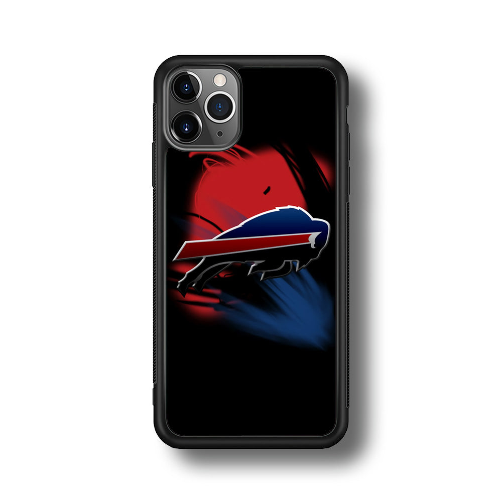 NFL Buffalo Bills 001 iPhone 11 Pro Max Case-Phone Case-Rubber Black (2D Case)-Altracase