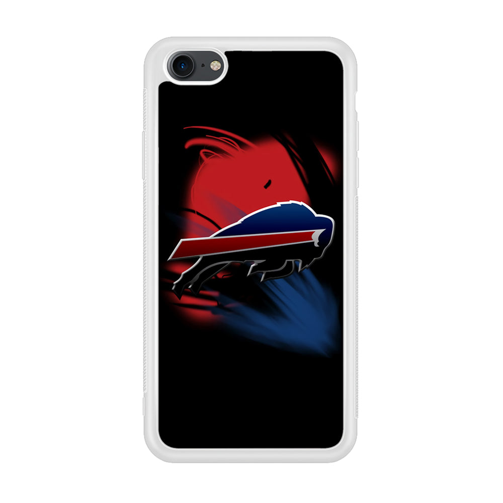 NFL Buffalo Bills 001 iPhone 7 Case-Phone Case-Rubber White (2D Case)-Altracase