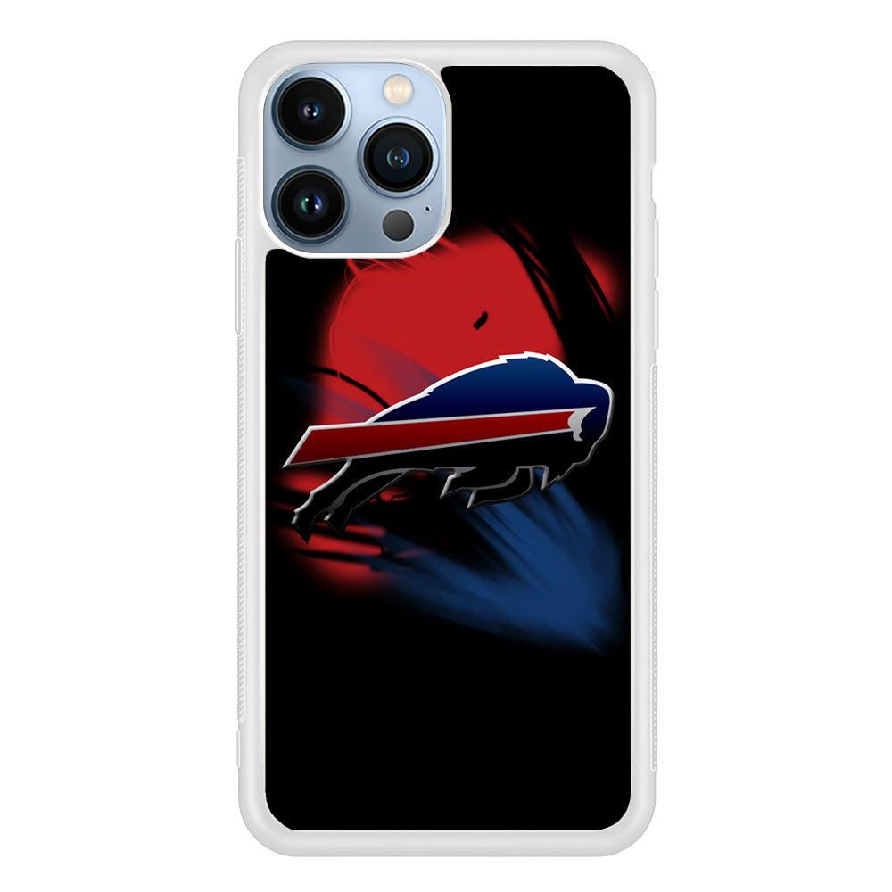 NFL Buffalo Bills 001 iPhone 13 Pro Max Case-Phone Case-Rubber White (2D Case)-Altracase