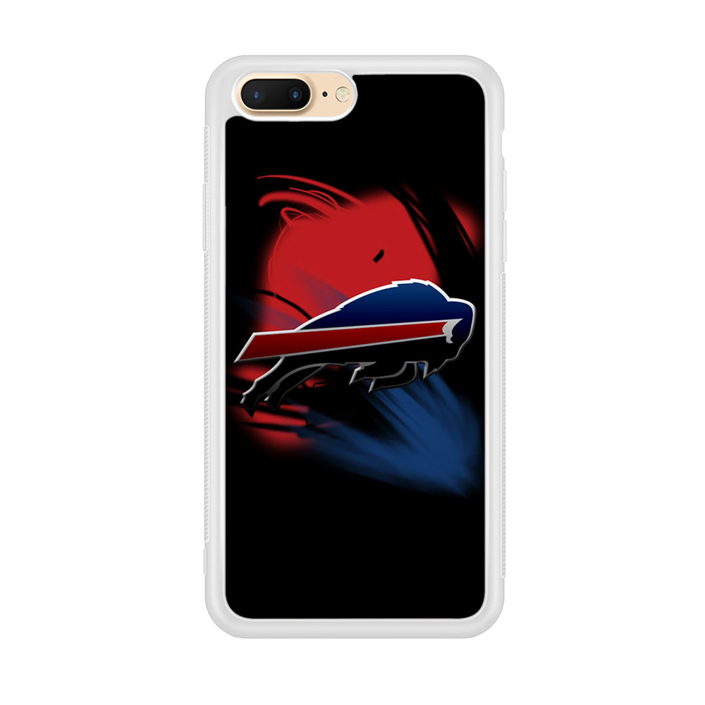 NFL Buffalo Bills 001 iPhone 8 Plus Case-Phone Case-Rubber White (2D Case)-Altracase