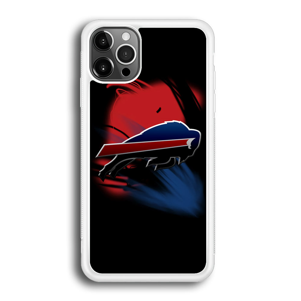 NFL Buffalo Bills 001 iPhone 12 Pro Max Case-Phone Case-Rubber White (2D Case)-Altracase