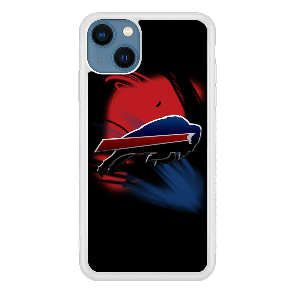 NFL Buffalo Bills 001 iPhone 13 Mini Case-Phone Case-Rubber White (2D Case)-Altracase