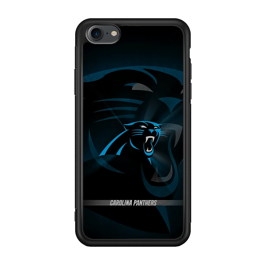 NFL Carolina Panthers 001 iPhone 7 Case-Phone Case-Rubber Black (2D Case)-Altracase