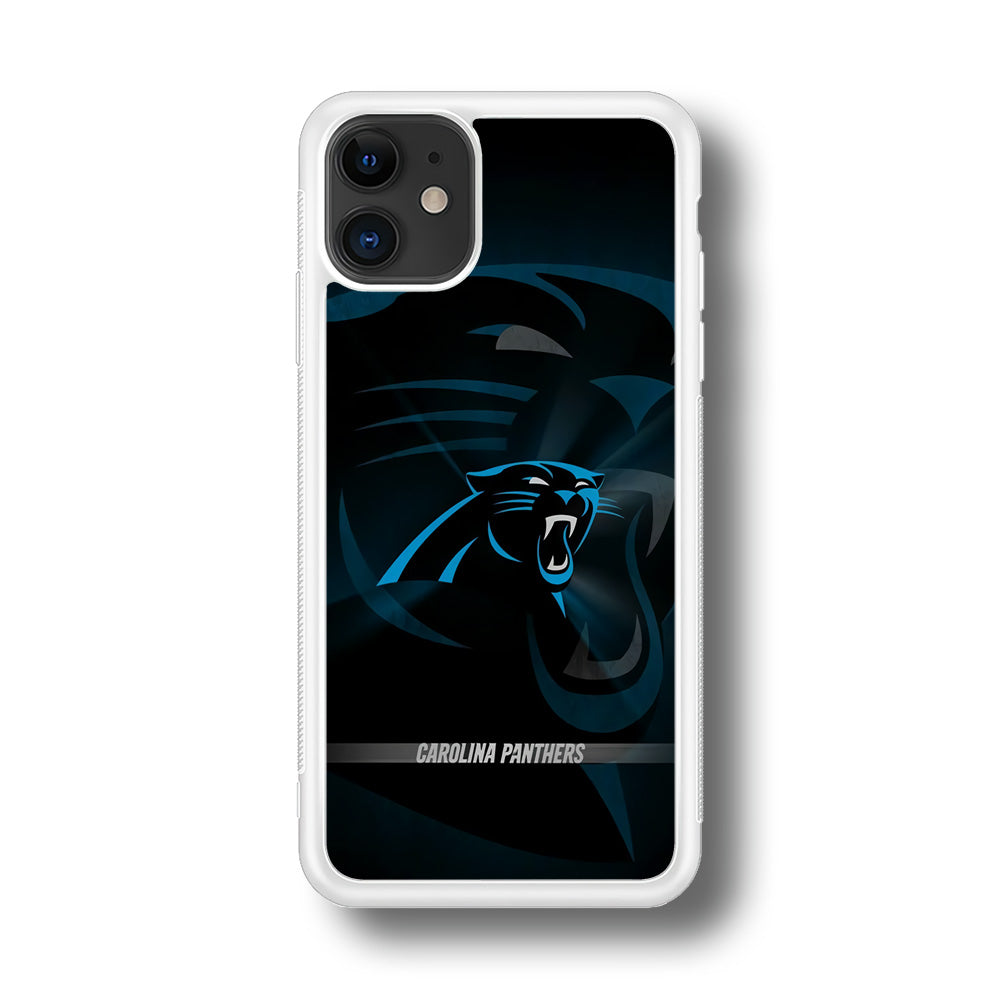 NFL Carolina Panthers 001 iPhone 11 Case-Phone Case-Rubber White (2D Case)-Altracase