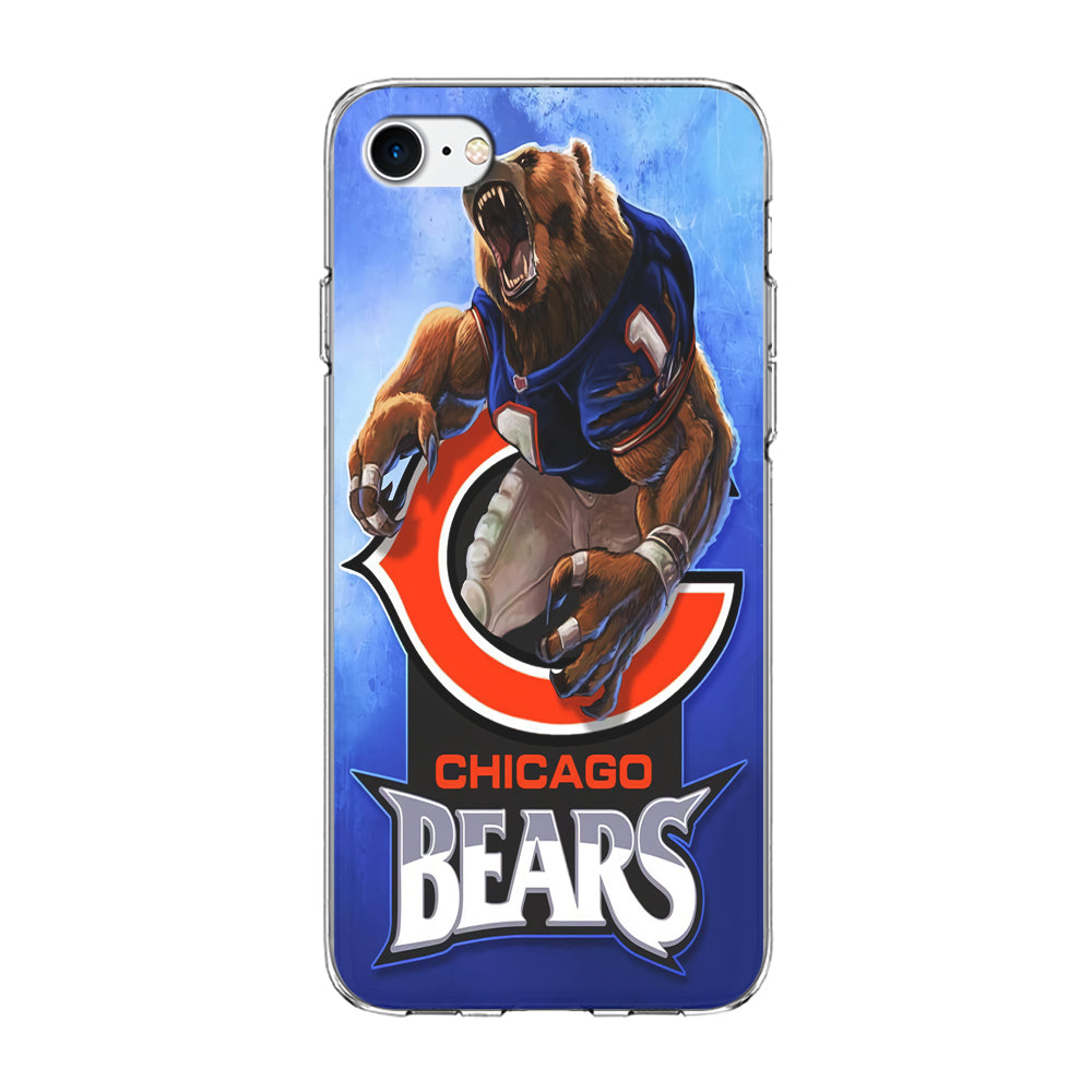 NFL Chicago Bears 001 iPhone 7 Case-Phone Case-Clear Soft Case-Altracase