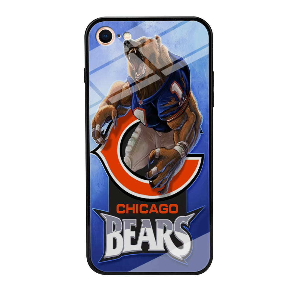 NFL Chicago Bears 001 iPhone 7 Case-Phone Case-Tempered Glass Case-Altracase