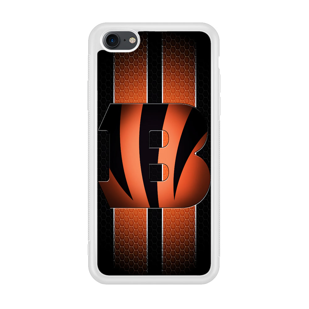 NFL Cincinnati Bengals 001 iPhone 7 Case-Phone Case-Rubber White (2D Case)-Altracase