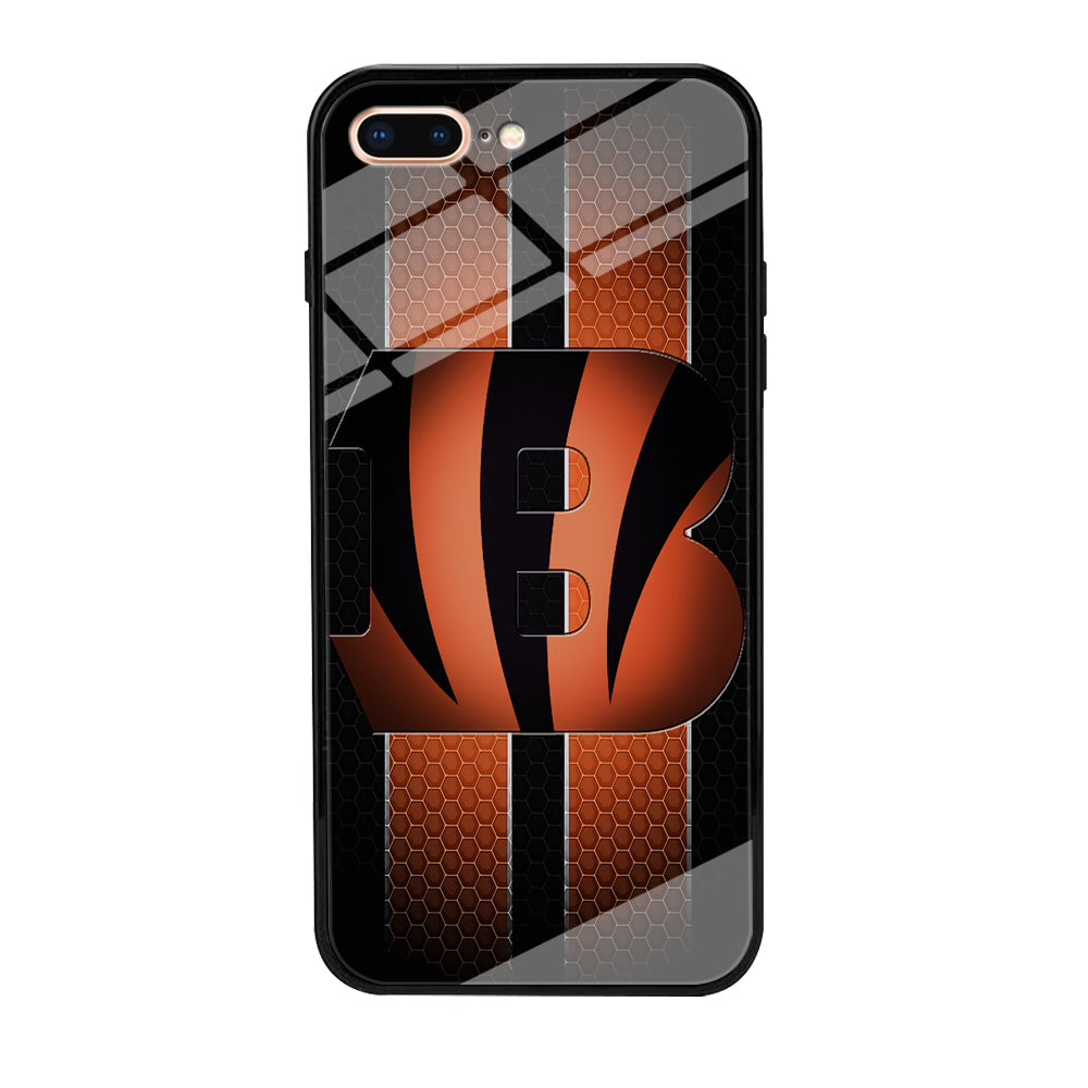 NFL Cincinnati Bengals 001 iPhone 8 Plus Case-Phone Case-Tempered Glass Case-Altracase