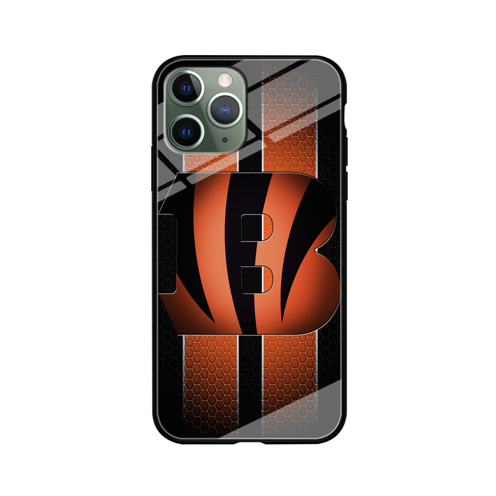 NFL Cincinnati Bengals 001 iPhone 11 Pro Max Case-Phone Case-Tempered Glass Case-Altracase