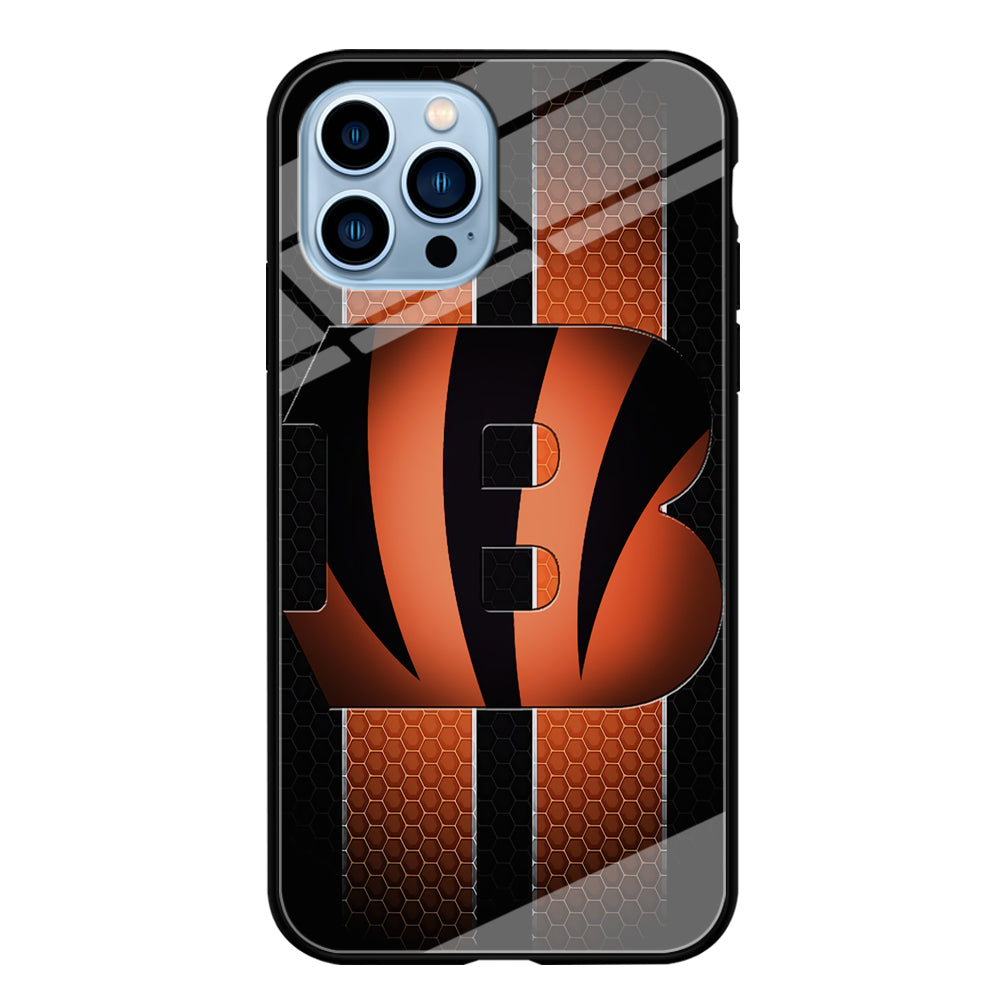 NFL Cincinnati Bengals 001 iPhone 13 Pro Case-Phone Case-Tempered Glass Case-Altracase