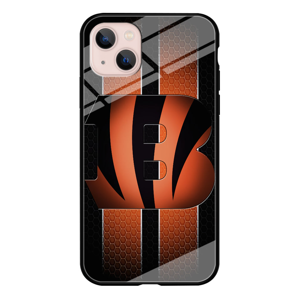 NFL Cincinnati Bengals 001 iPhone 13 Mini Case-Phone Case-Tempered Glass Case-Altracase