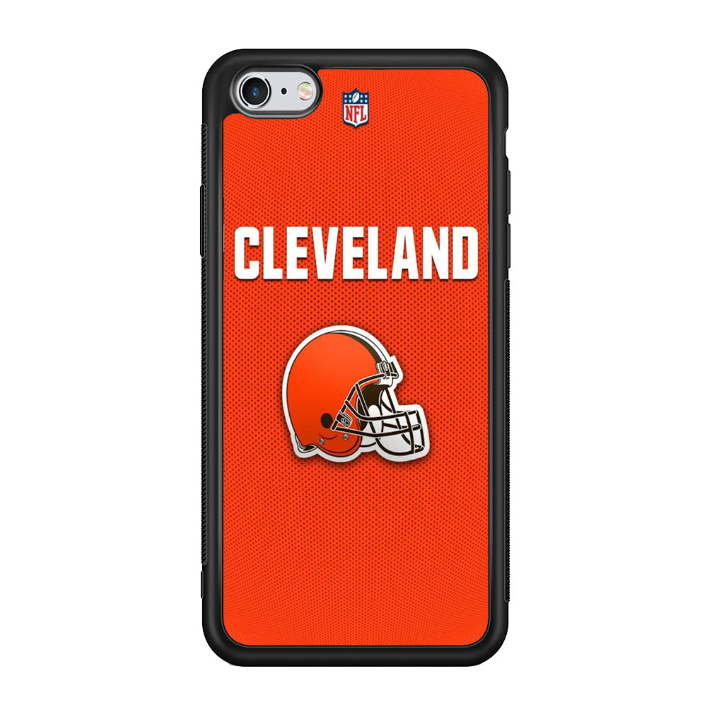 NFL Cleveland Browns 001 iPhone 6 | 6s Case-Phone Case-Rubber Black (2D Case)-Altracase