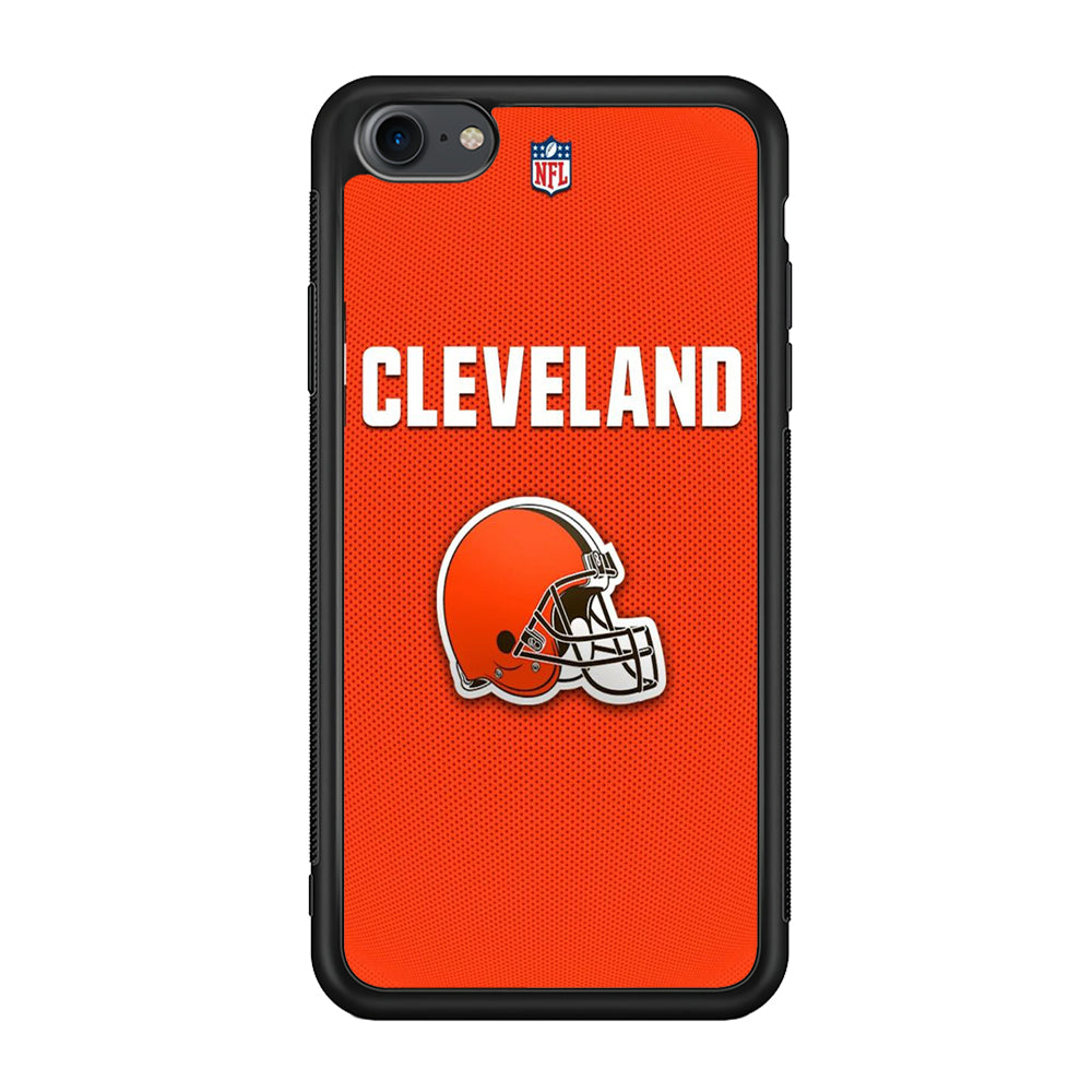 NFL Cleveland Browns 001 iPhone 7 Case-Phone Case-Rubber Black (2D Case)-Altracase