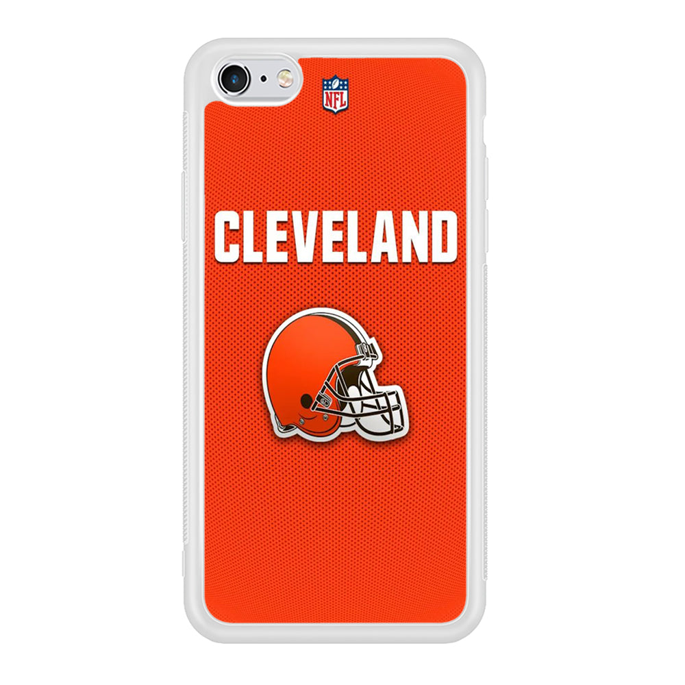 NFL Cleveland Browns 001 iPhone 6 | 6s Case-Phone Case-Rubber White (2D Case)-Altracase