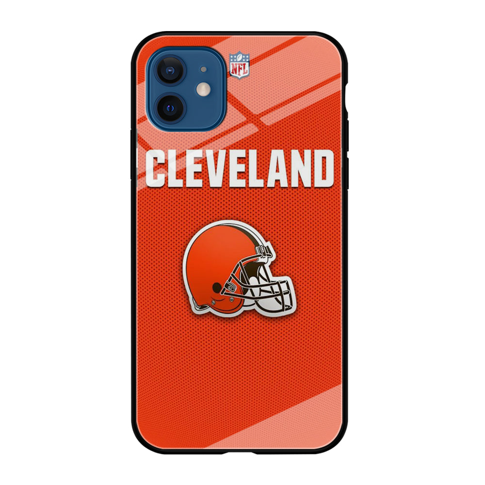 NFL Cleveland Browns 001 iPhone 12 Case-Phone Case-Tempered Glass Case-Altracase