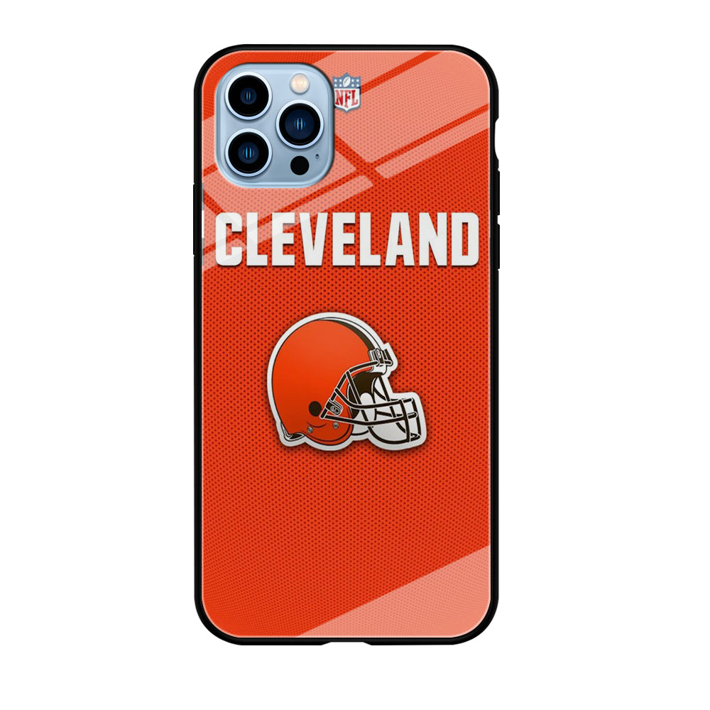 NFL Cleveland Browns 001 iPhone 12 Pro Max Case-Phone Case-Tempered Glass Case-Altracase