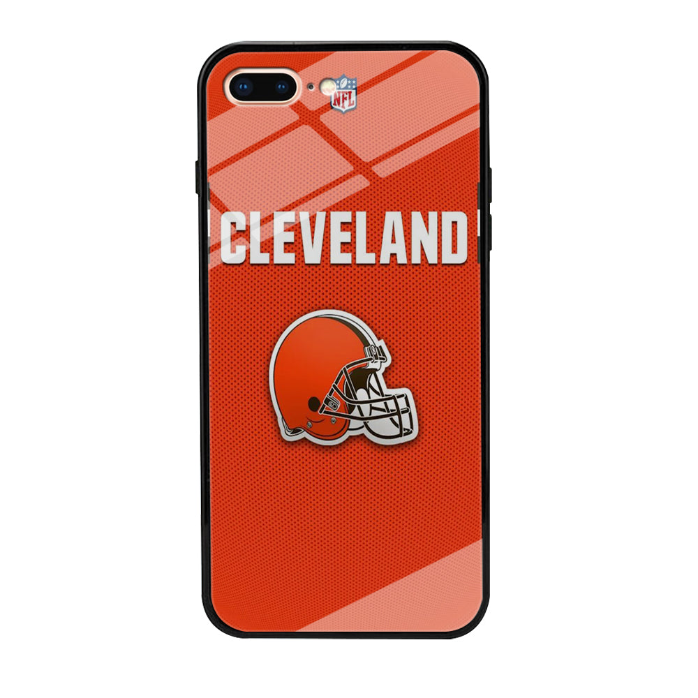 NFL Cleveland Browns 001 iPhone 8 Plus Case-Phone Case-Tempered Glass Case-Altracase