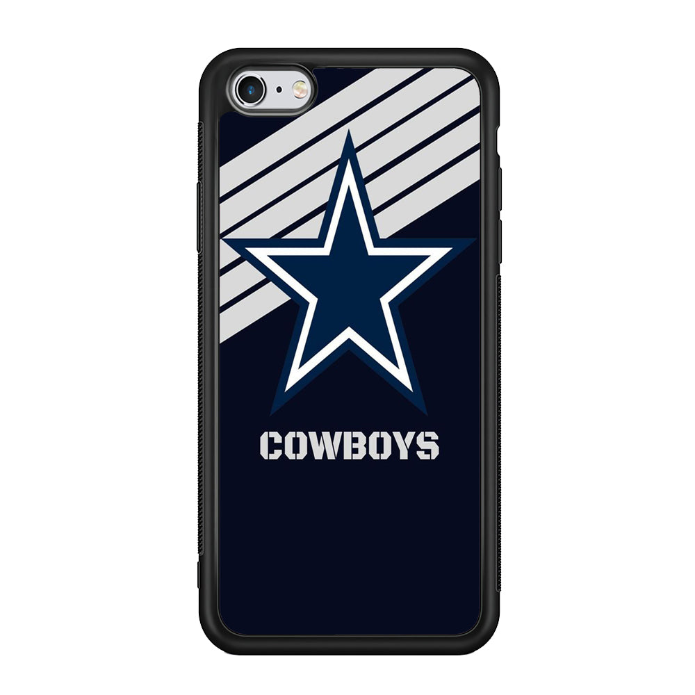 NFL Dallas Cowboys 001 iPhone 6 | 6s Case-Phone Case-Rubber Black (2D Case)-Altracase