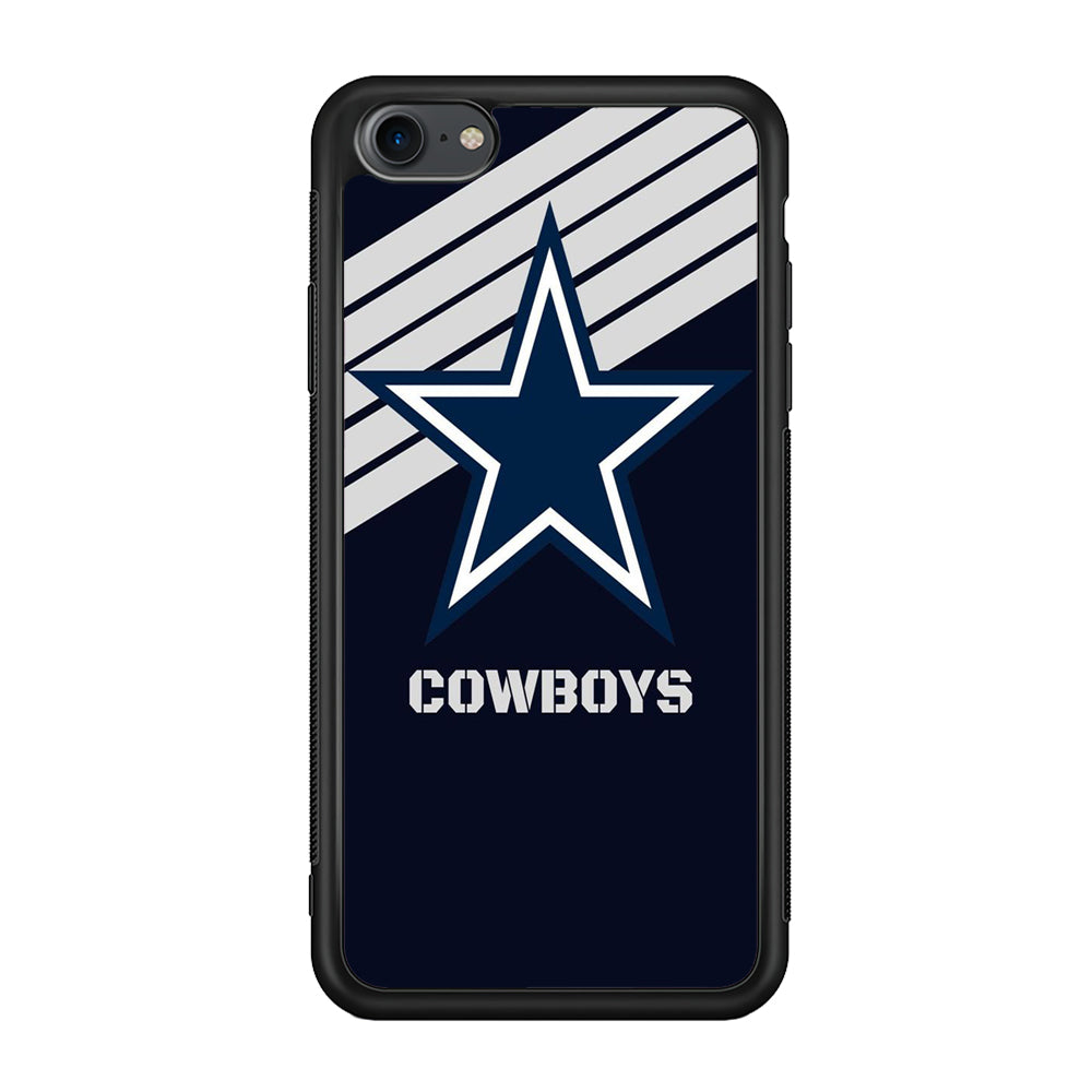 NFL Dallas Cowboys 001 iPhone 7 Case-Phone Case-Rubber Black (2D Case)-Altracase