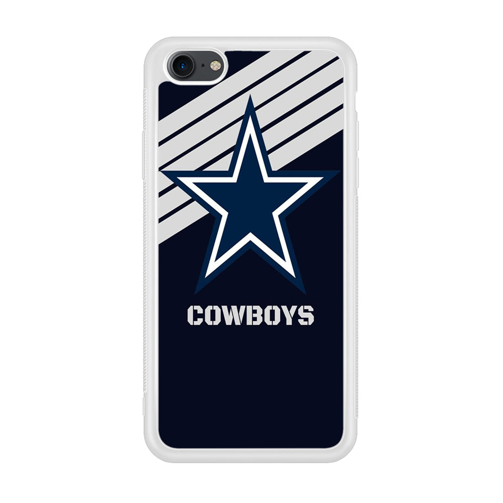 NFL Dallas Cowboys 001 iPhone 7 Case-Phone Case-Rubber White (2D Case)-Altracase