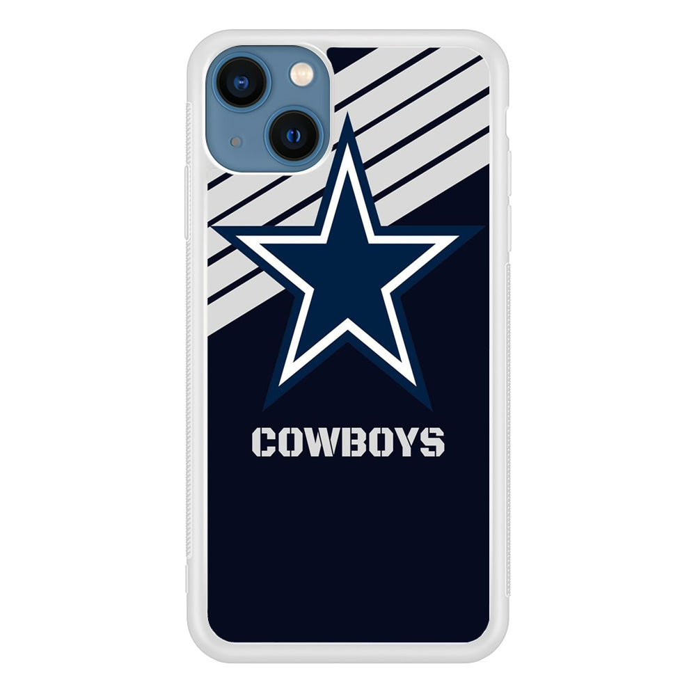NFL Dallas Cowboys 001 iPhone 13 Mini Case-Phone Case-Rubber White (2D Case)-Altracase