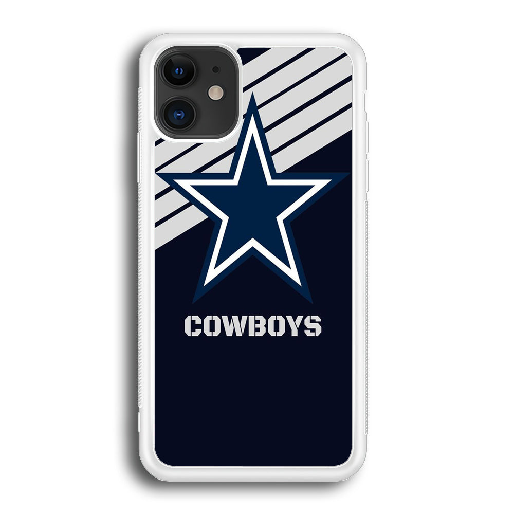 NFL Dallas Cowboys 001 iPhone 12 Case-Phone Case-Rubber White (2D Case)-Altracase
