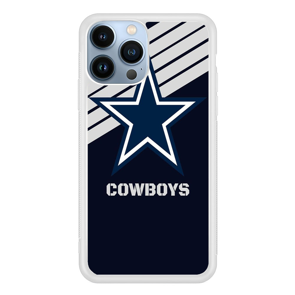 NFL Dallas Cowboys 001 iPhone 13 Pro Case-Phone Case-Rubber White (2D Case)-Altracase