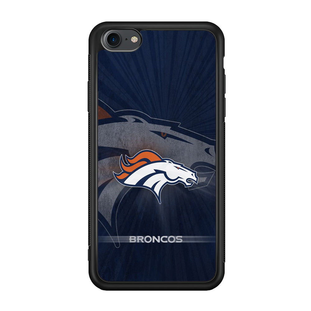 NFL Denver Broncos 001 iPhone 7 Case-Phone Case-Rubber Black (2D Case)-Altracase
