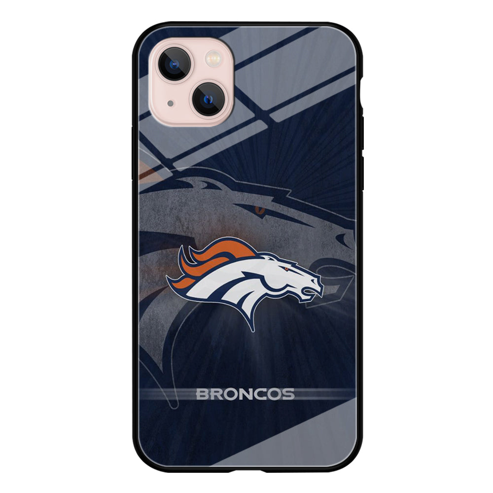 NFL Denver Broncos 001 iPhone 13 Mini Case-Phone Case-Tempered Glass Case-Altracase