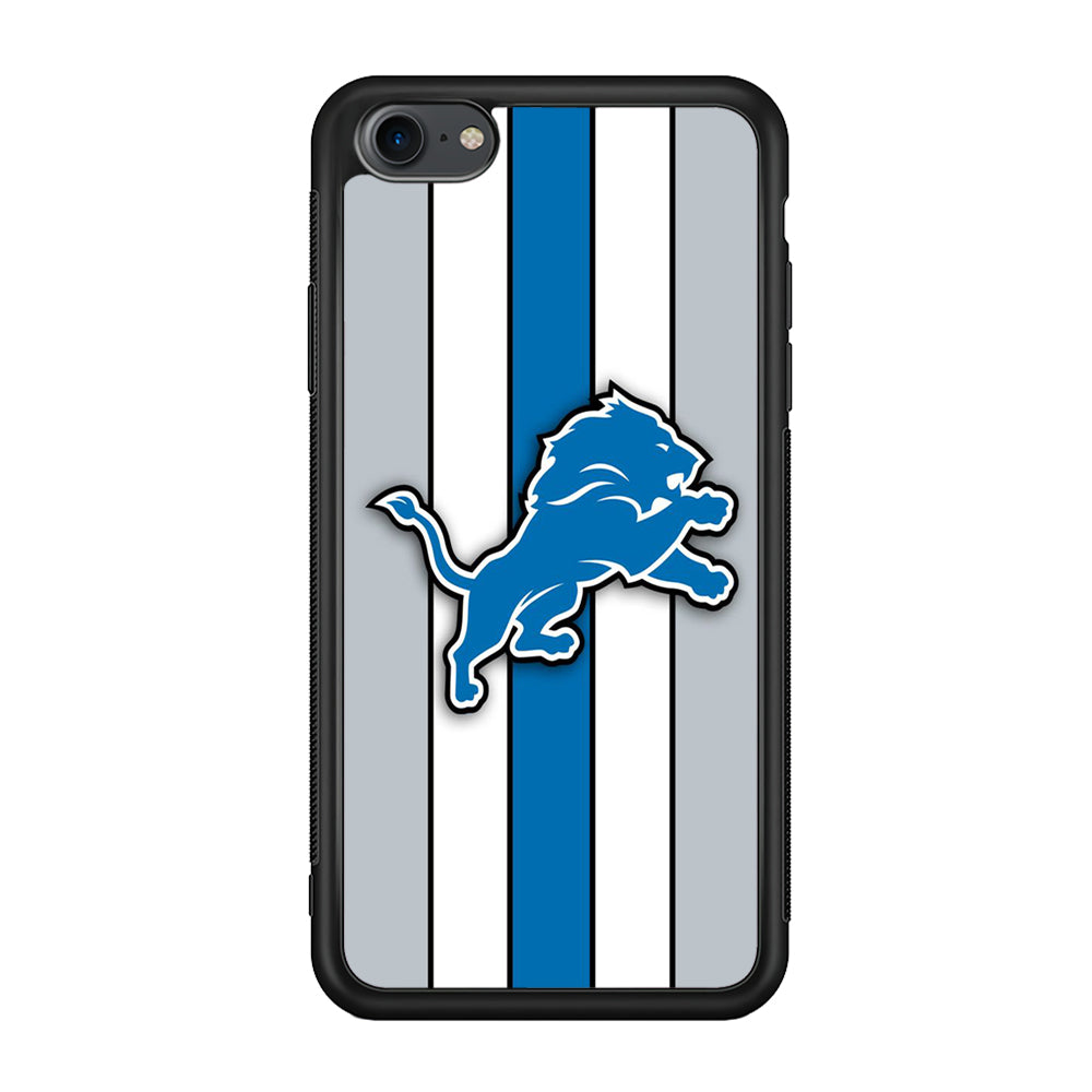 NFL Detroit Lions 001 iPhone 7 Case-Phone Case-Rubber Black (2D Case)-Altracase