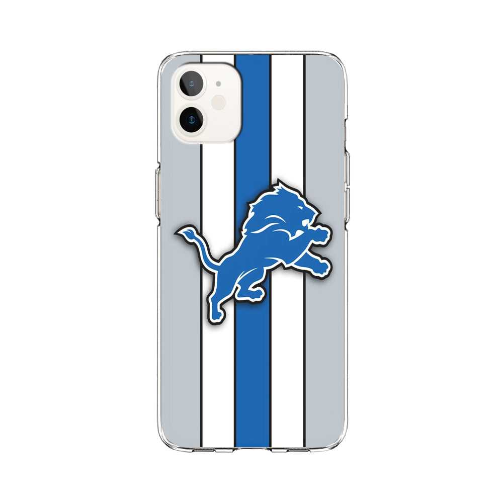 NFL Detroit Lions 001 iPhone 12 Case-Phone Case-Clear Soft Case-Altracase