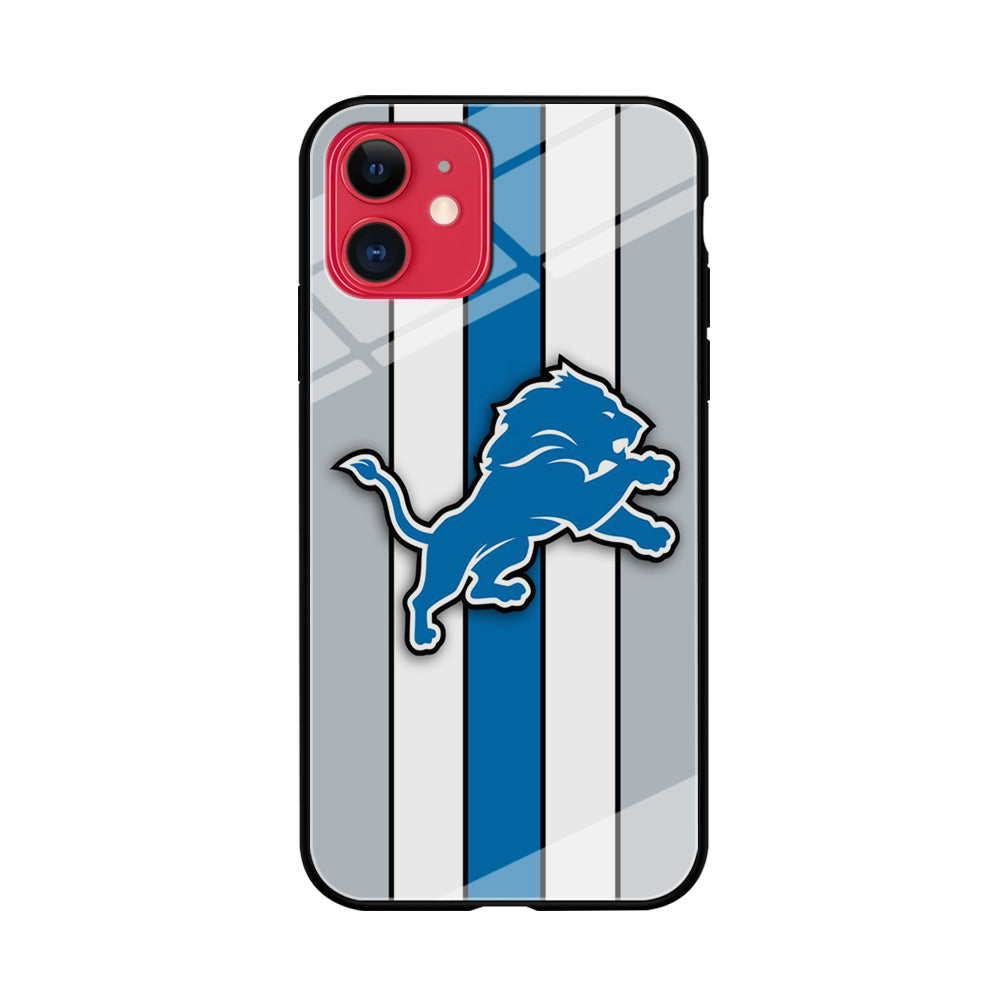 NFL Detroit Lions 001 iPhone 11 Case-Phone Case-Tempered Glass Case-Altracase