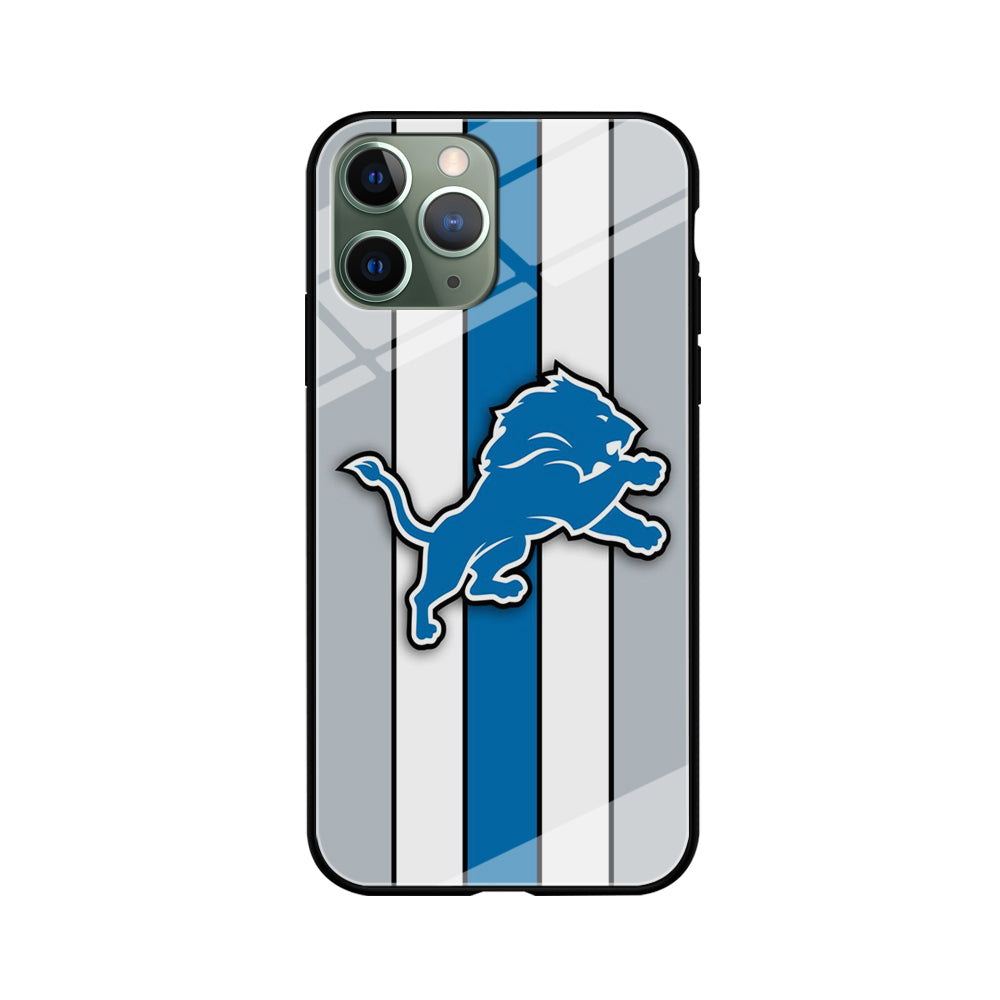 NFL Detroit Lions 001 iPhone 11 Pro Max Case-Phone Case-Tempered Glass Case-Altracase