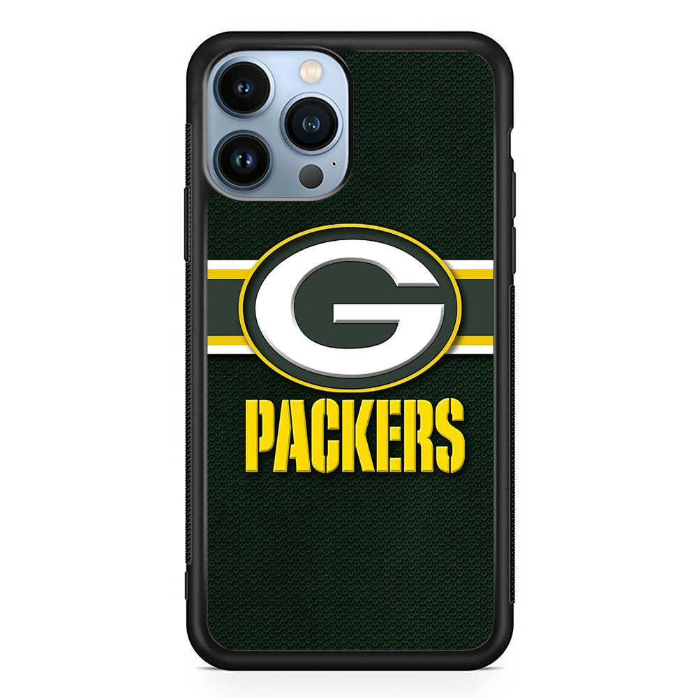 NFL Green Bay Packers 001 iPhone 13 Pro Case-Phone Case-Rubber Black (2D Case)-Altracase