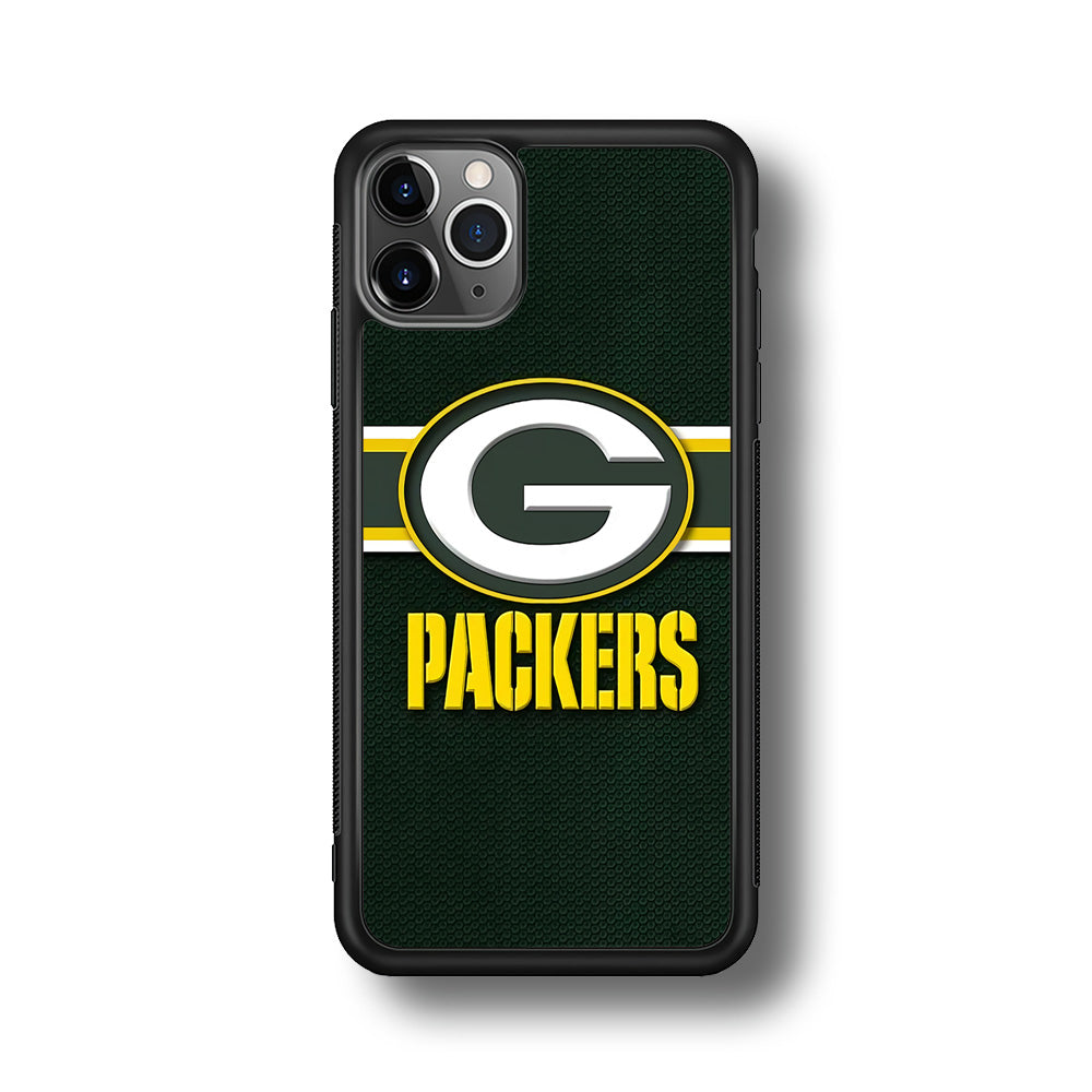 NFL Green Bay Packers 001 iPhone 11 Pro Max Case-Phone Case-Rubber Black (2D Case)-Altracase