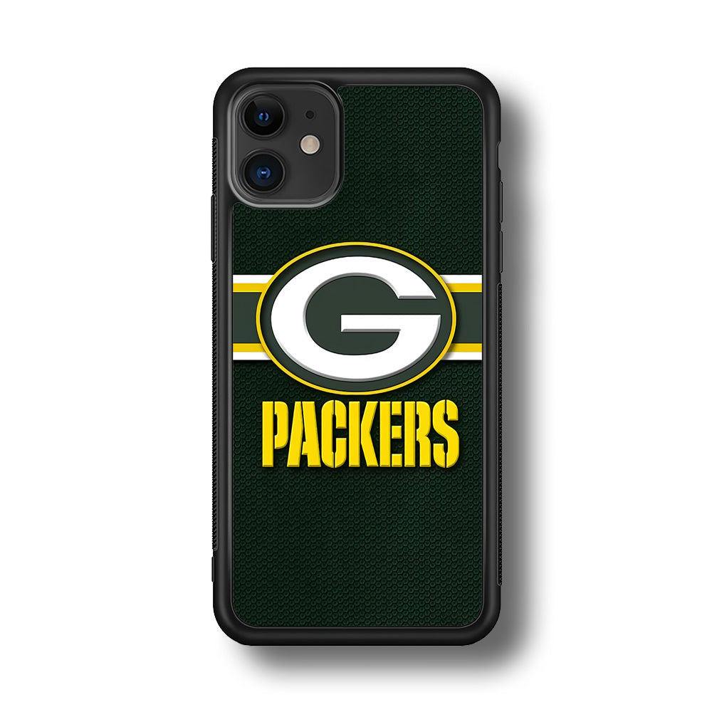 NFL Green Bay Packers 001 iPhone 11 Case-Phone Case-Rubber Black (2D Case)-Altracase