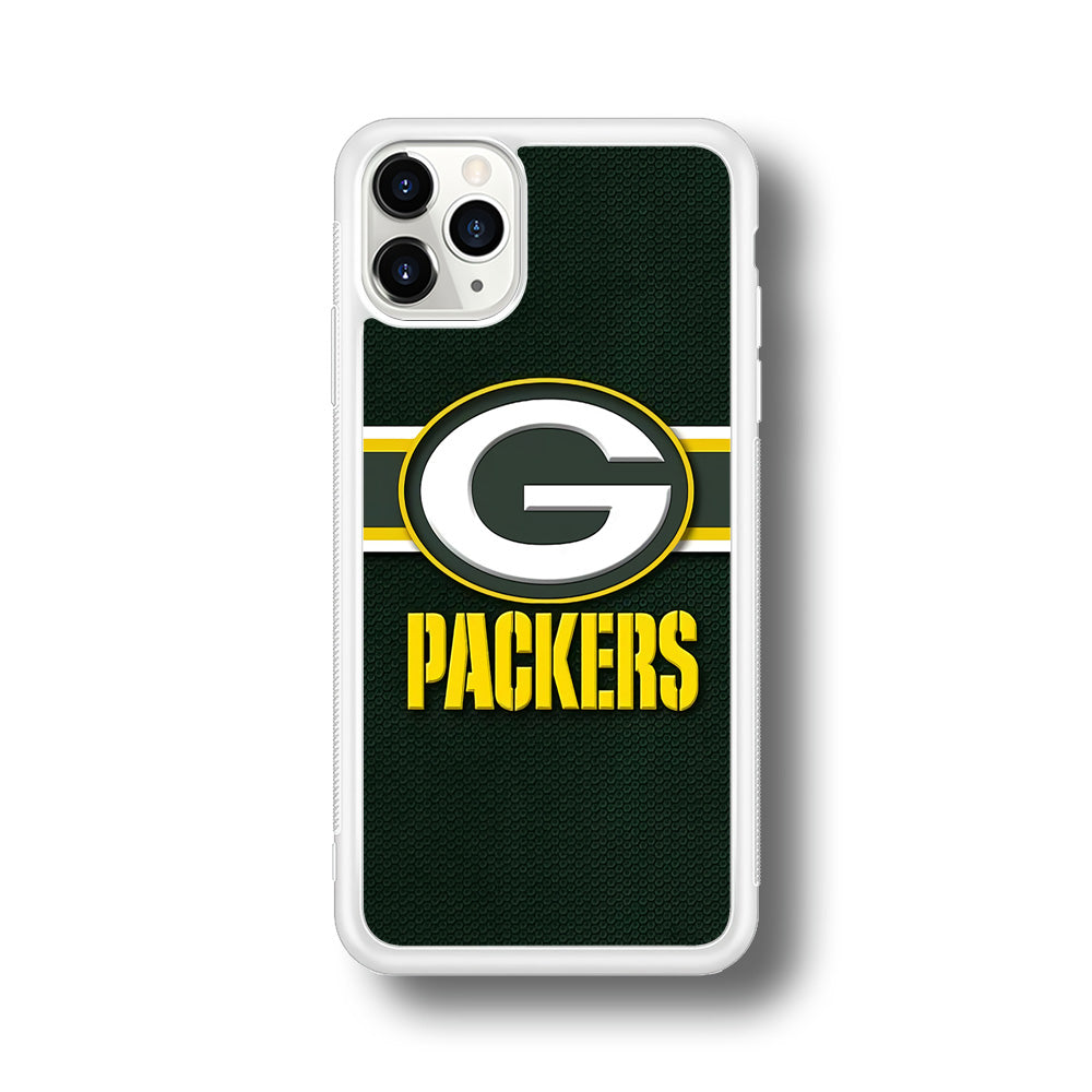 NFL Green Bay Packers 001 iPhone 11 Pro Max Case-Phone Case-Rubber White (2D Case)-Altracase