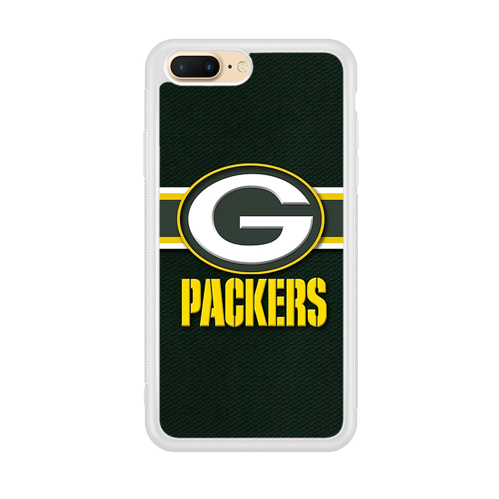 NFL Green Bay Packers 001 iPhone 8 Plus Case-Phone Case-Rubber White (2D Case)-Altracase