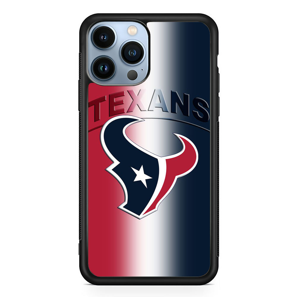 NFL Houston Texans 001 iPhone 13 Pro Case-Phone Case-Rubber Black (2D Case)-Altracase