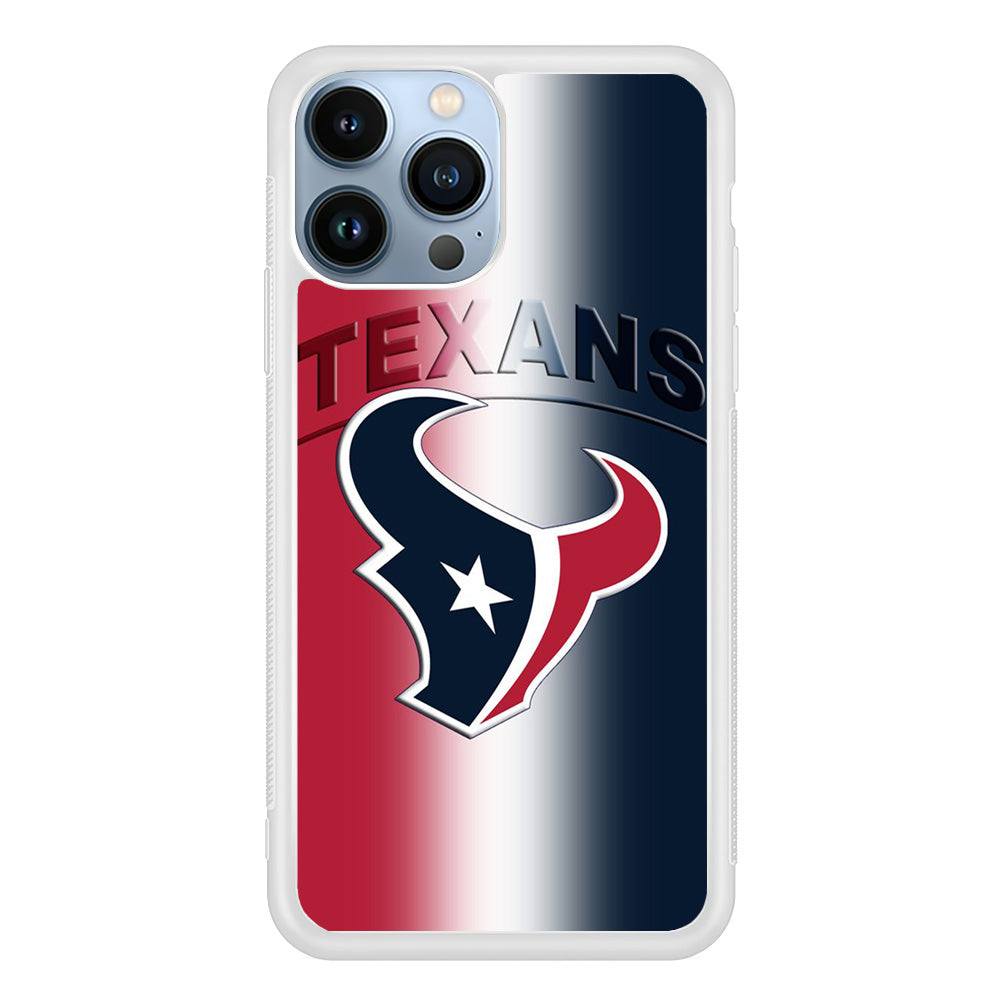 NFL Houston Texans 001 iPhone 13 Pro Case-Phone Case-Rubber White (2D Case)-Altracase