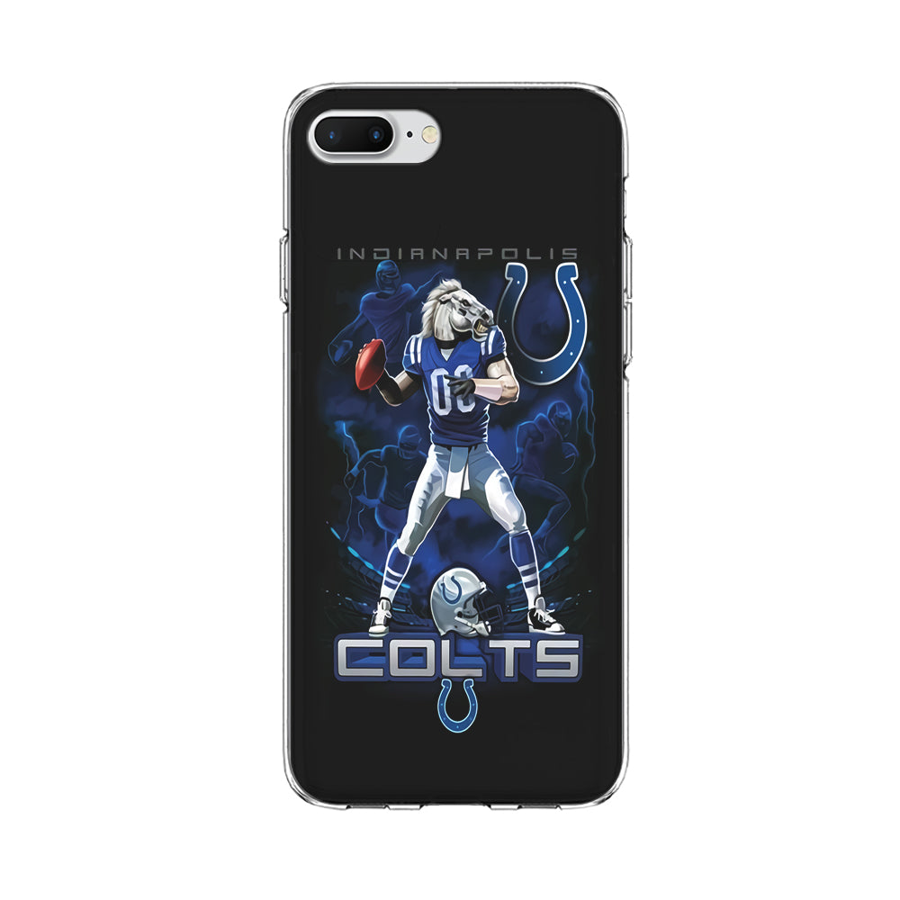 NFL Indianapolis Colts 001 iPhone 8 Plus Case-Phone Case-Clear Soft Case-Altracase
