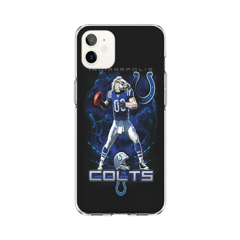 NFL Indianapolis Colts 001 iPhone 12 Case-Phone Case-Clear Soft Case-Altracase