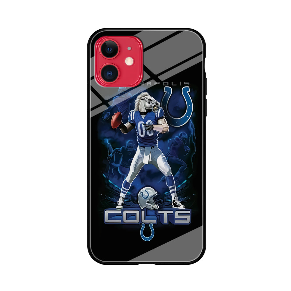 NFL Indianapolis Colts 001 iPhone 11 Case-Phone Case-Tempered Glass Case-Altracase