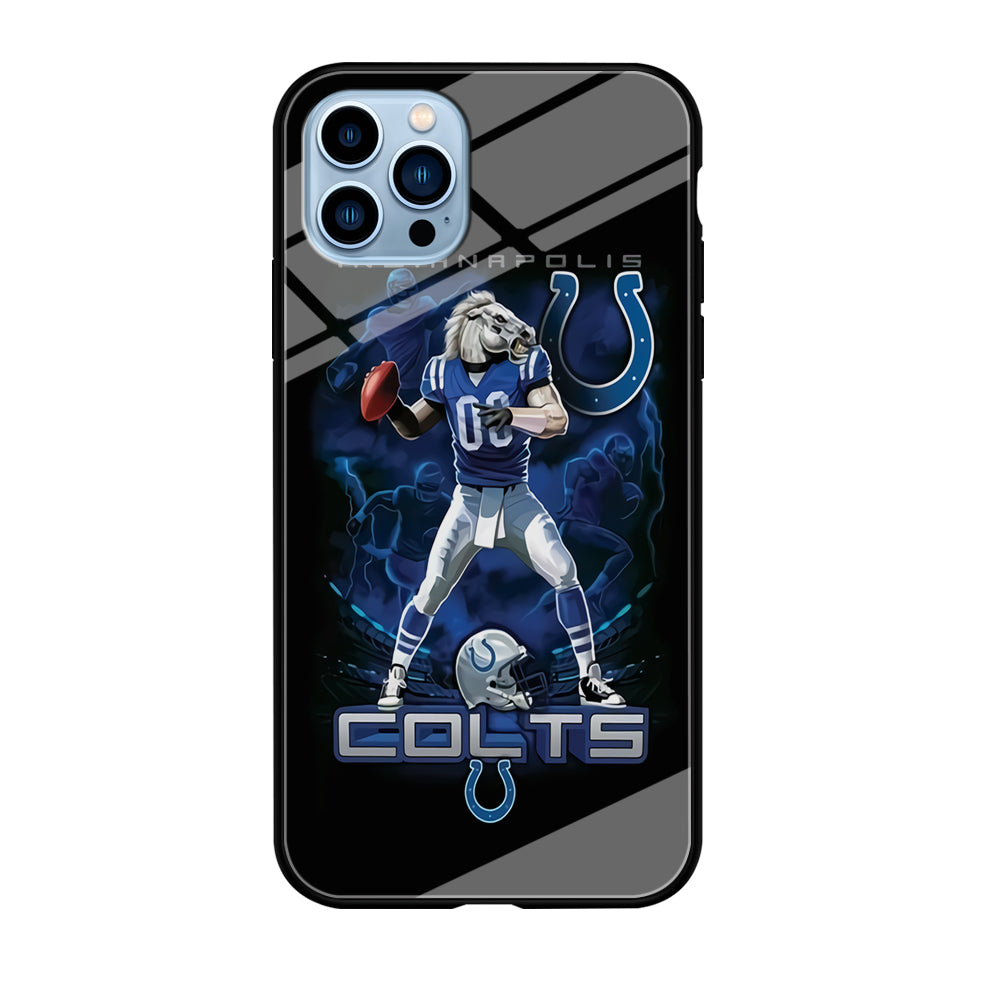 NFL Indianapolis Colts 001 iPhone 12 Pro Max Case-Phone Case-Tempered Glass Case-Altracase